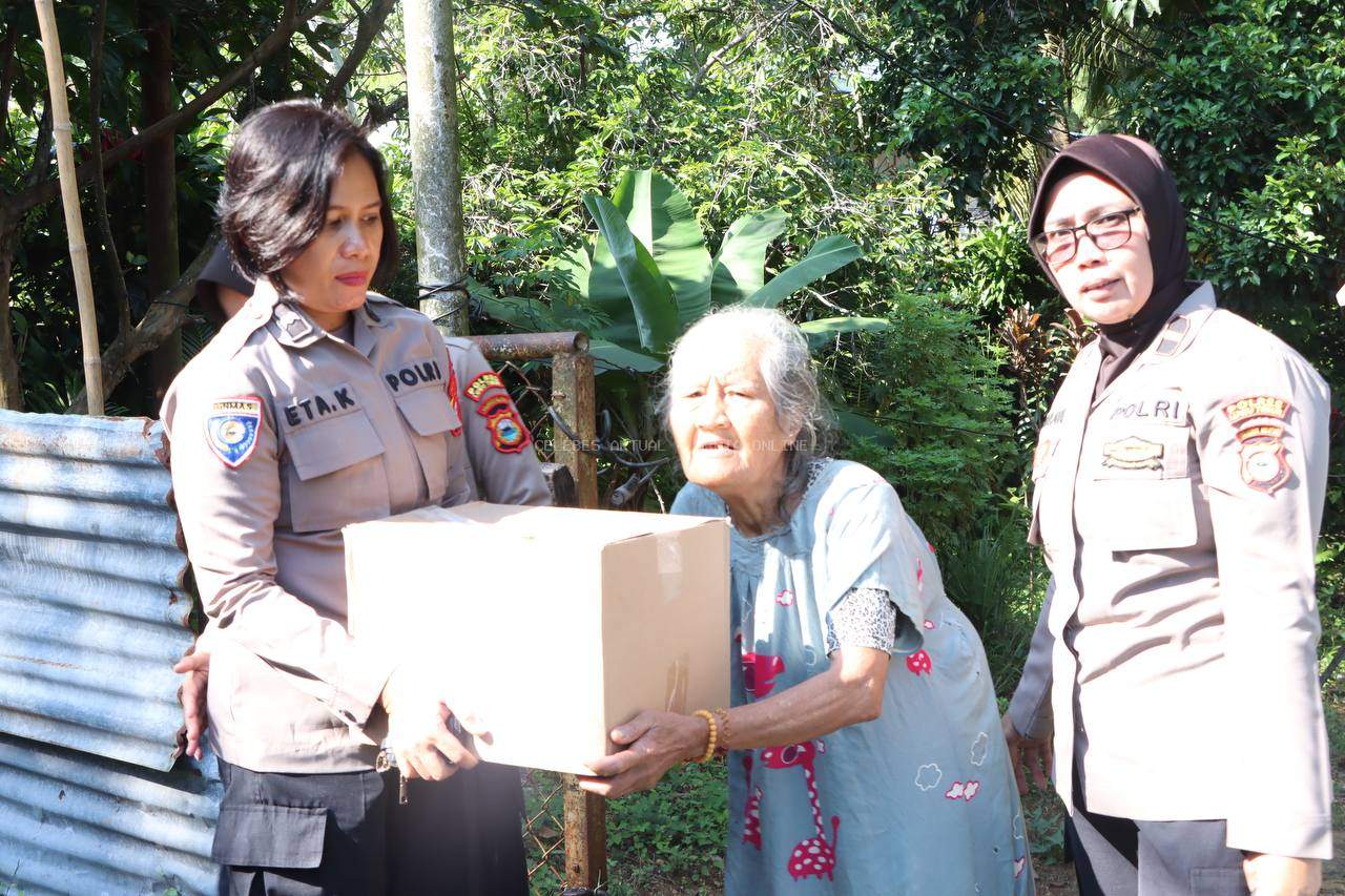 Sambut HUT Polwan Ke-76, Srikandi Polres Luwu Timur Gelar Bakti Sosial
