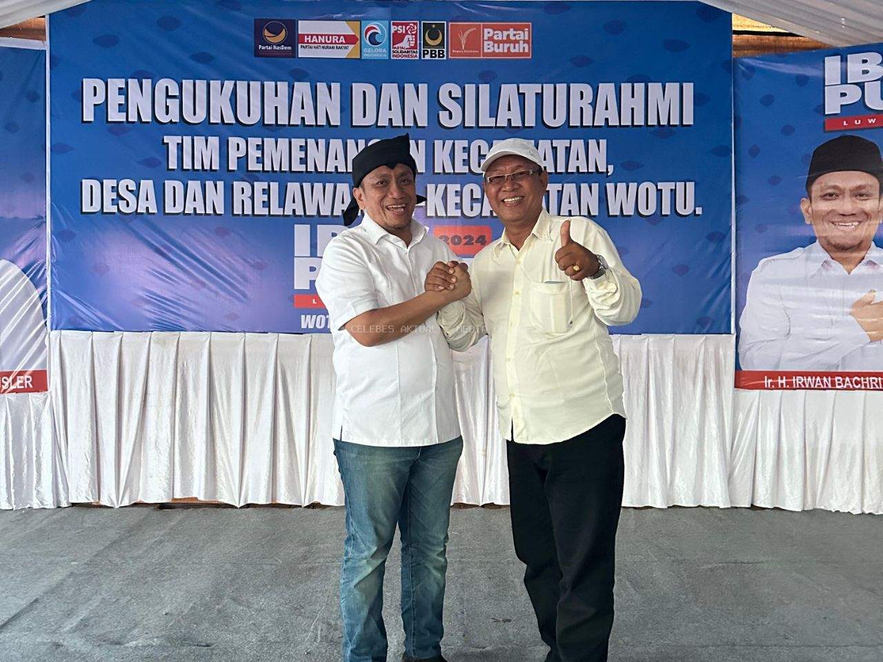 Wakil Ketua DPC PDI-P Luwu Timur Berada Di Barisan Ibas-Puspa