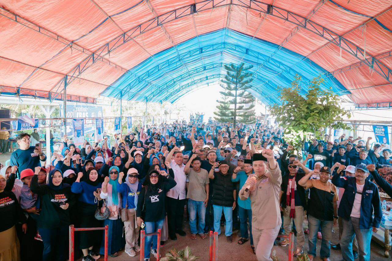 Pengukuhan Tim Pemenangan Ibas – Puspa Dihadiri Ribuan Warga Loeha Raya
