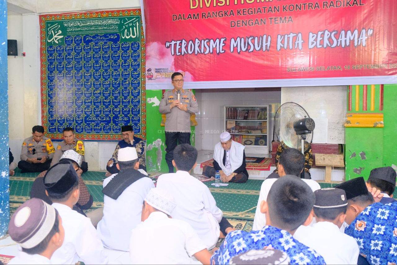 Divisi Humas Polri Kunjungi Pesantren di Maros, Hadirkan Mantan Narapidana Terorisme