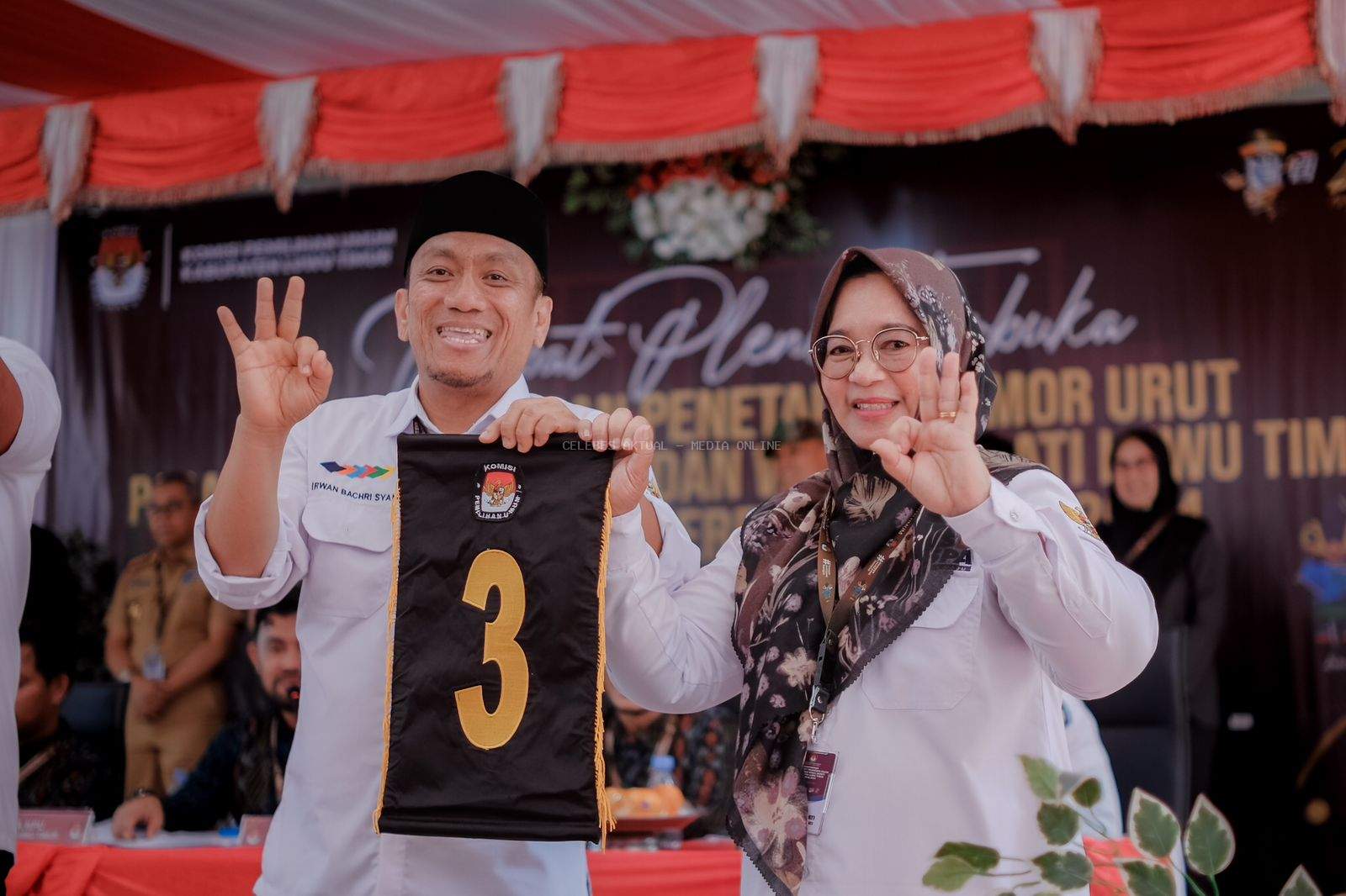 Ibas-Puspa Dapat Nomor Urut 3 di Pilkada Luwu Timur 2024, Siap Bangun Romantisme Masa Lalu untuk Kemajuan Daerah