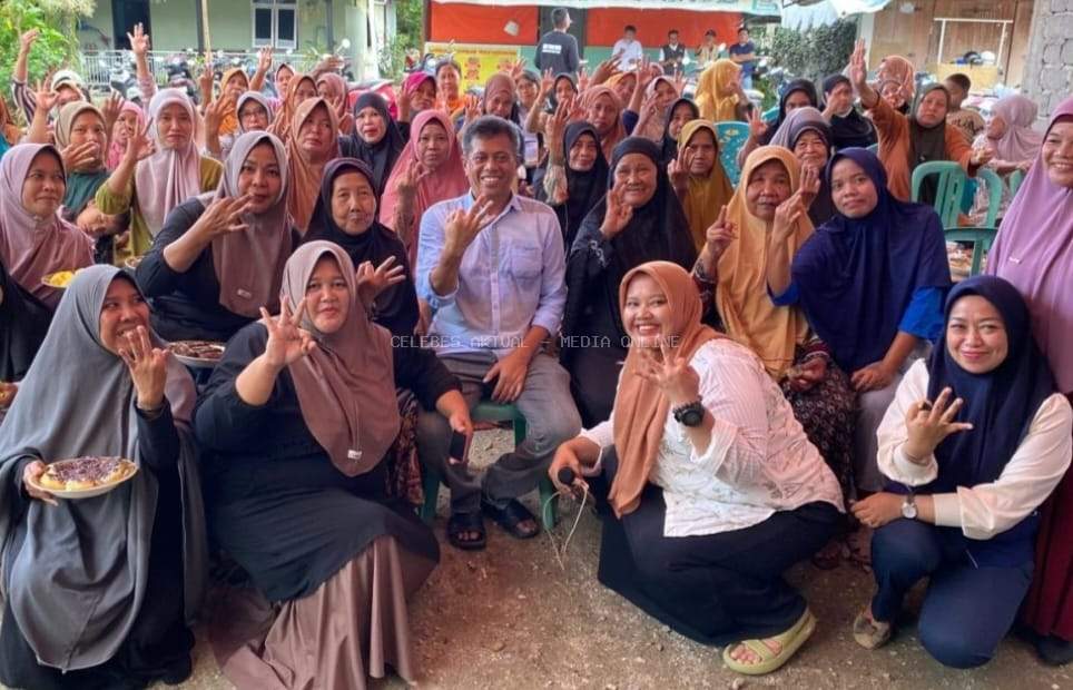 Dukungan Emak-emak Desa Wonorejo Timur untuk Pasangan Nomor Urut 3 IBAS-Puspa