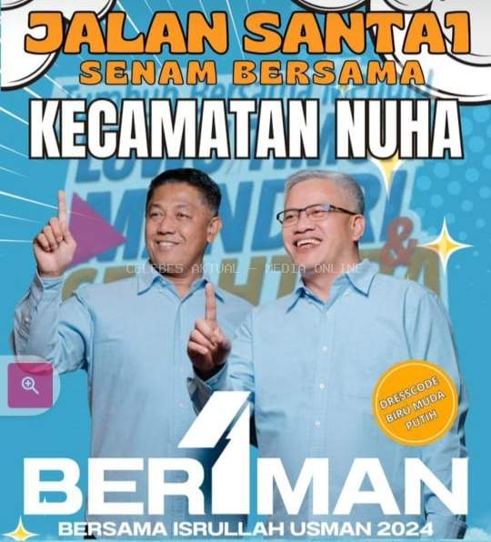 Isrullah-Usman Gaungkan Pilkada Damai dengan Senam BERIMAN, Dukung UMKM di Nuha