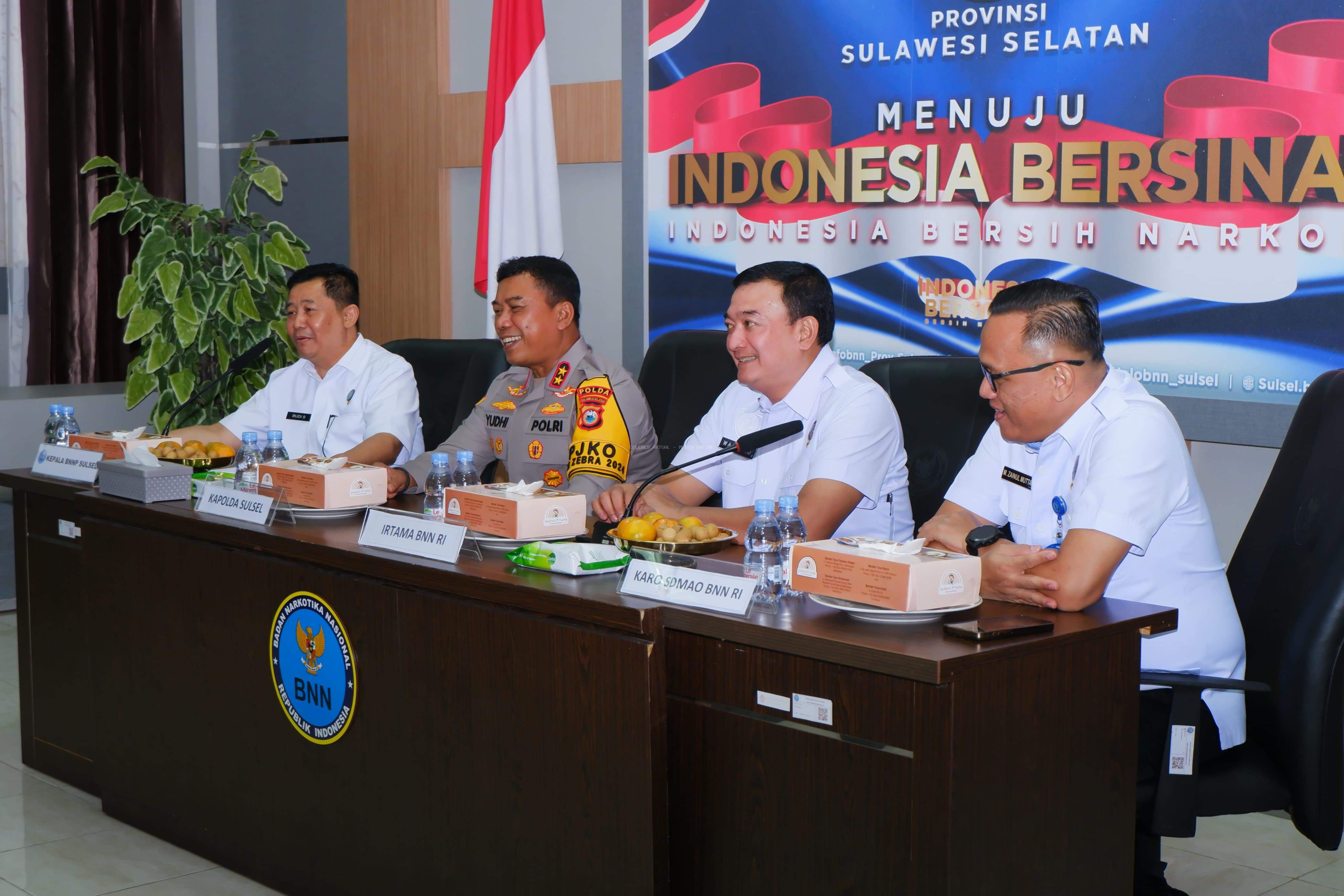 Kapolda Sulsel Bersilaturahmi dengan Kepala BNN Sulsel, Bahas Sinergi Jelang Pilkada 2024