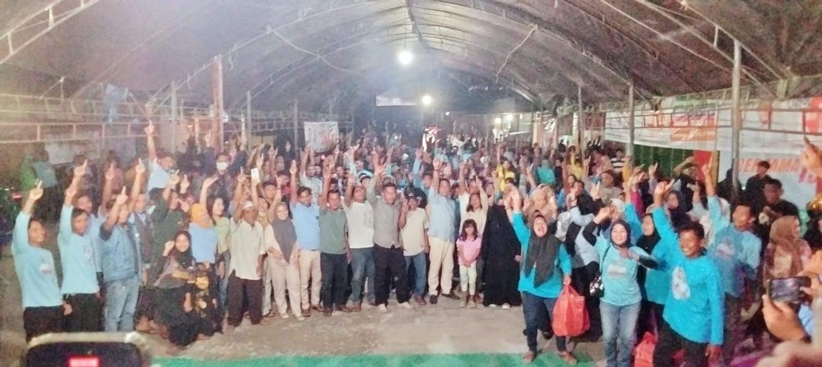 Ribuan Relawan dan Simpatisan Padati Silaturahmi Pasangan Isrullah-Usman di Tomoni, Paparkan Visi Pro-Rakyat