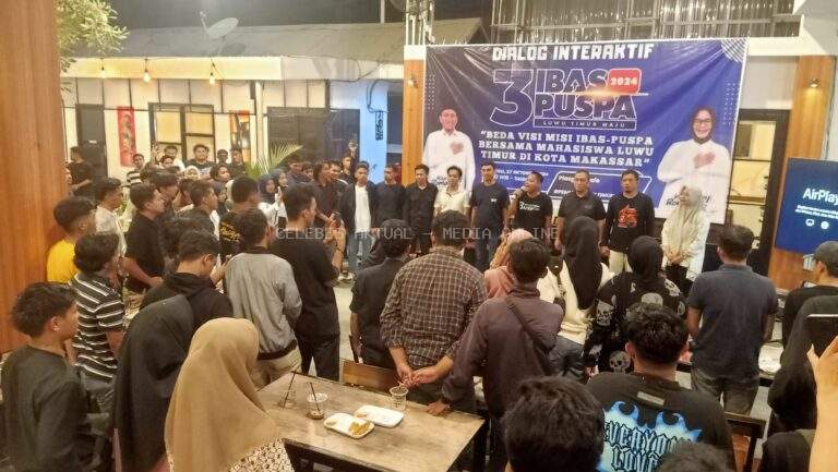 Ratusan Mahasiswa Asal Lutim Di Makassar Deklarasikan Dukungan untuk Ibas-Puspa