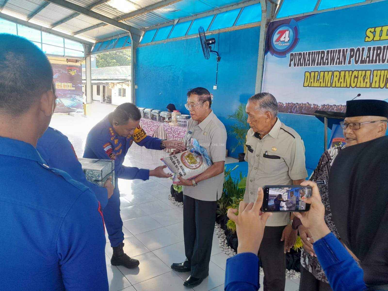 Silaturahmi Ditpolairud Polda Sulsel Bersama Purnawirawan Polairud dalam Rangka HUT ke-74 Polairud