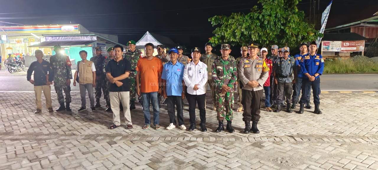 Apel Bersama dan Kunjungan Posko, Kapolsubsektor Angkona Gaungkan Ciptakan Pilkada Damai