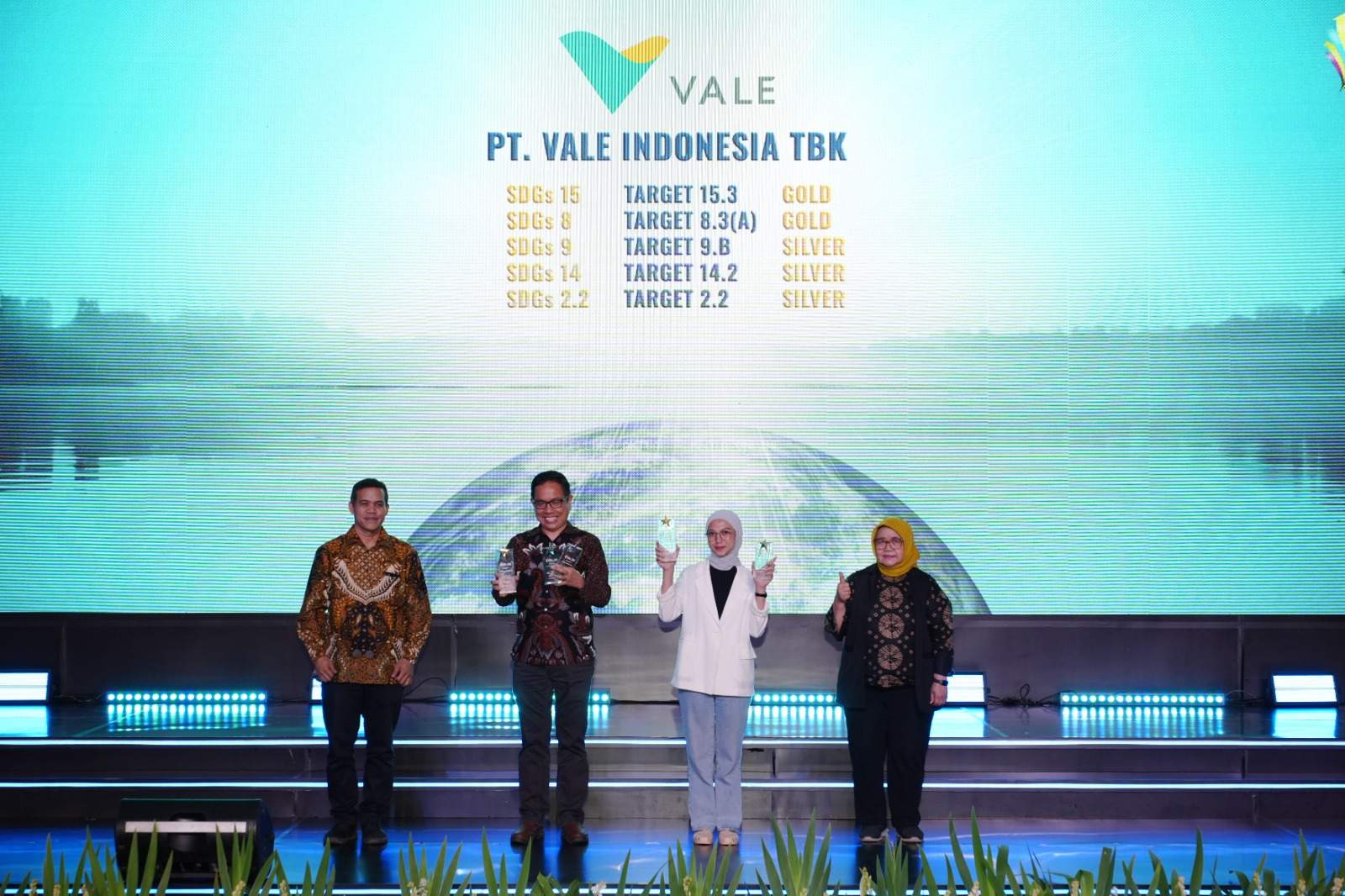 Komitmen Dalam Penerapan SDGs, PT Vale Raih Lima Penghargaan Indonesia Sustainable Development Goals Award 2024