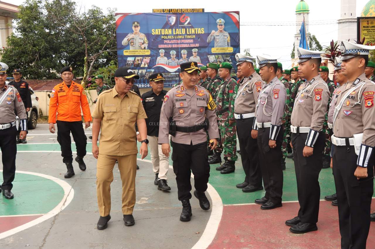 Operasi Lilin 2024 Resmi Dimulai, Polres Luwu Timur Laksanakan Apel Gelar Pasukan