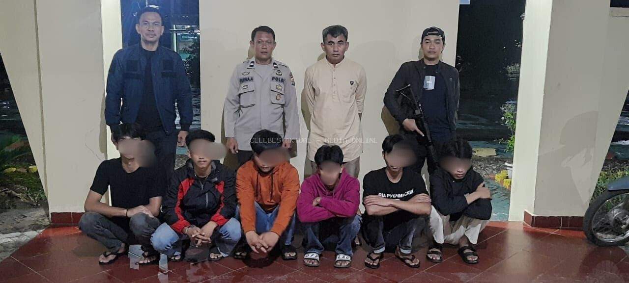 Polres Luwu Timur Tangkap Enam Terduga Pelaku Pengeroyokan di Towuti