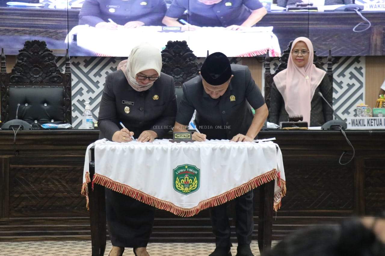 Wabup Puspawati dan DPRD Teken Nota Kesepakatan Ranwal RPJMD Lutim 2025–2029