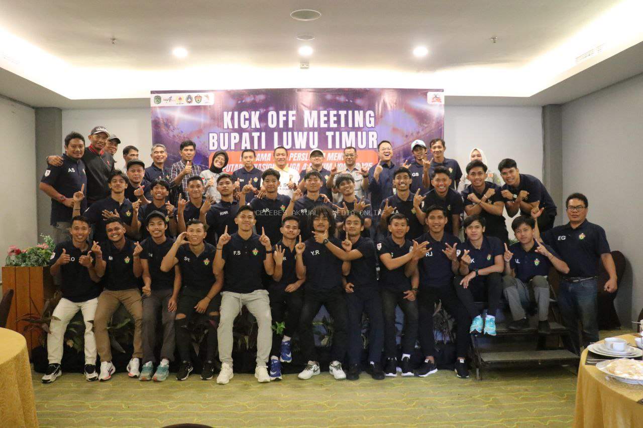 Bupati Luwu Timur Kick Off Meeting Bersama Perslutim Jelang Liga 4 Nasional