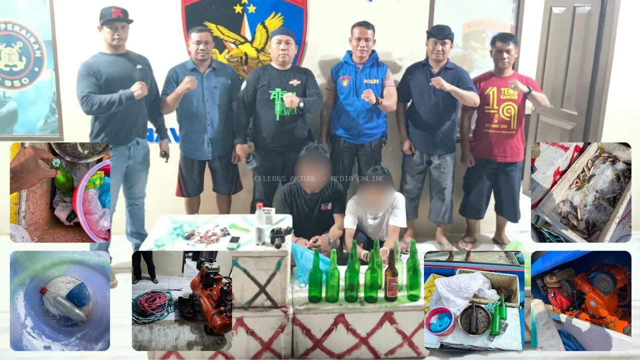 Bom Ikan di Teluk Bone: Sat Polair Polres Lutim Temukan Mesiu, Detonator, dan Kompresor di Atas Kapal