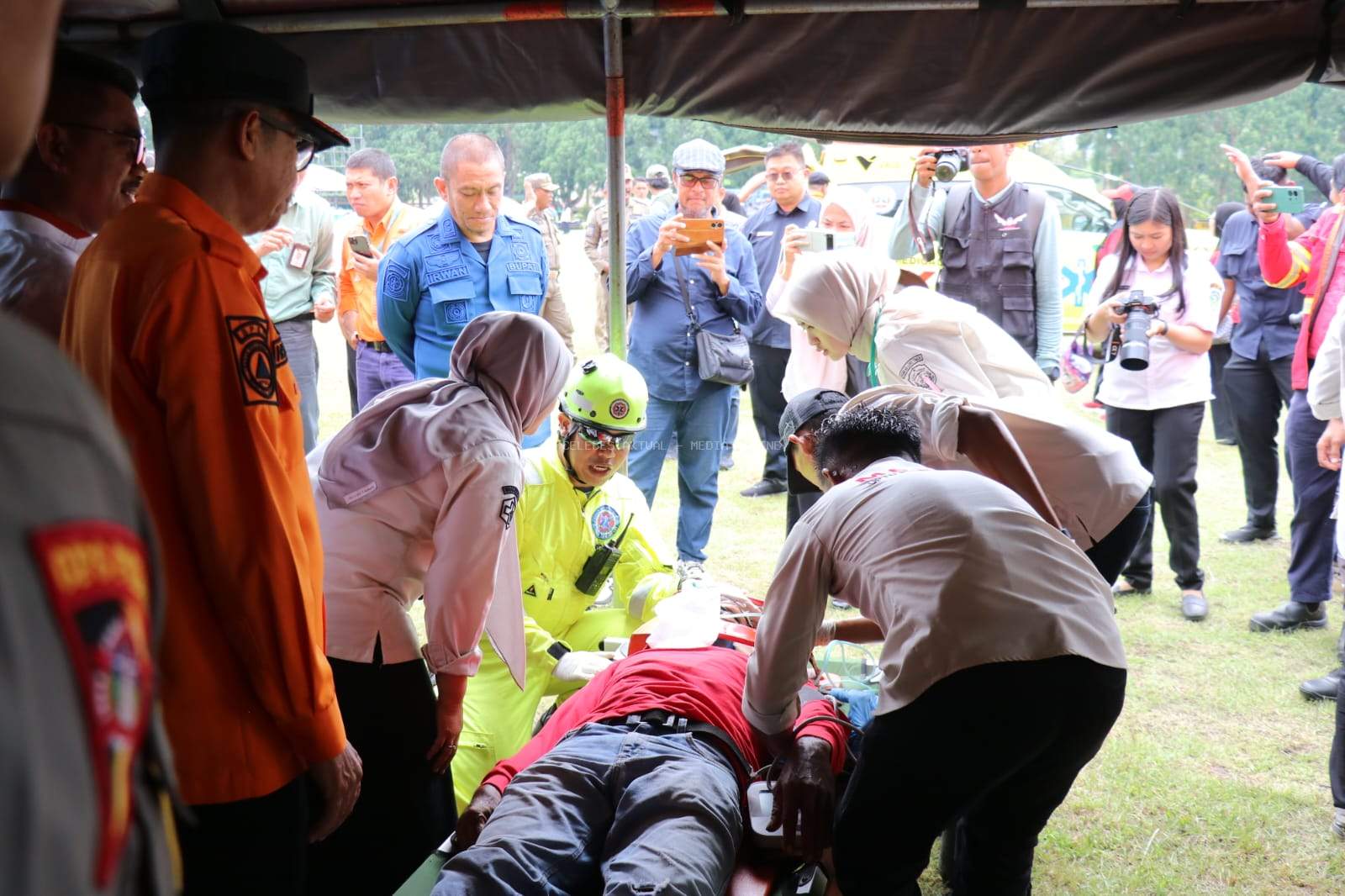 Skenario Bendungan Jebol Disimulasikan, Warga Dilatih Tanggap Bencana