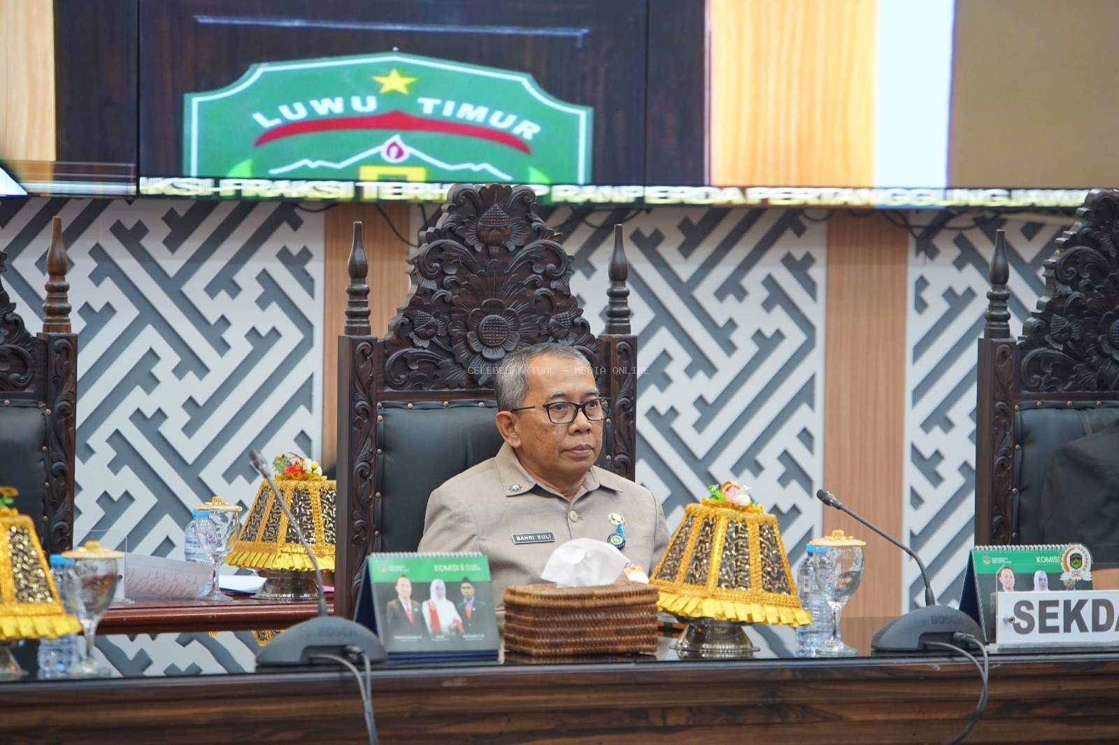 Sekda Bahri Suli Hadiri Rapat Paripurna DPRD Luwu Timur