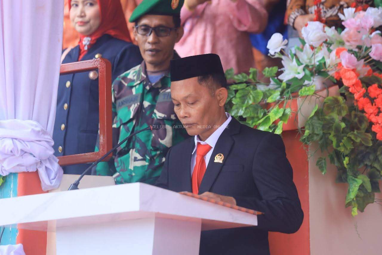 Peringatan Hari Kemerdekaan RI ke-80 di Kecamatan Nuha, Jihadin Peruge Bacakan Teks Proklamasi