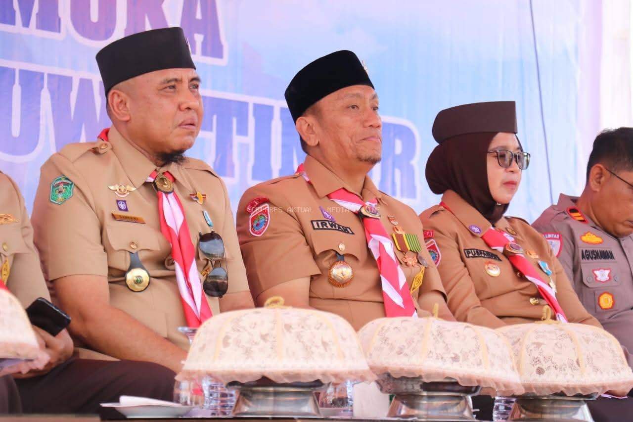 Anggota DPRD Luwu Timur Sarkawi Hamid Hadiri Upacara Peringatan Hari Jadi Pramuka ke-64