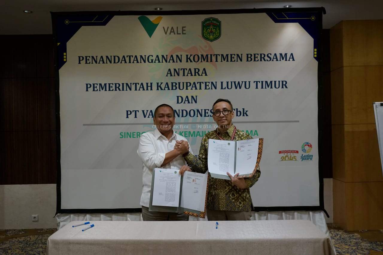 Tercipta Sejarah Baru, Pemkab Luwu Timur dan PT Vale Teken MoU