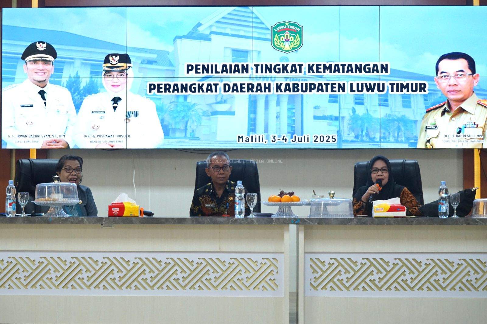 Sekda Lutim Buka Pertemuan Penilaian Tingkat Kematangan Perangkat Daerah