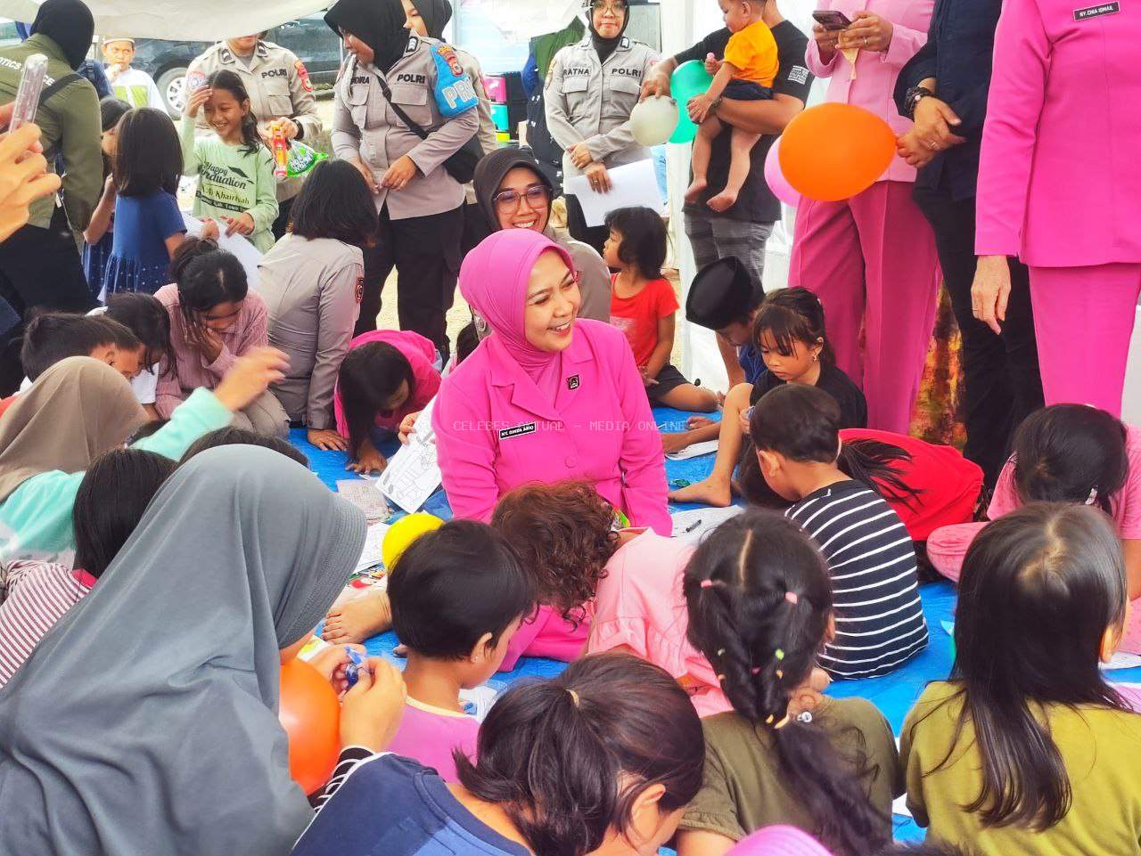 Posko Trauma Healing di Sorowako: Polres Luwu Timur Obati Luka Batin Anak-anak Korban Kebakaran