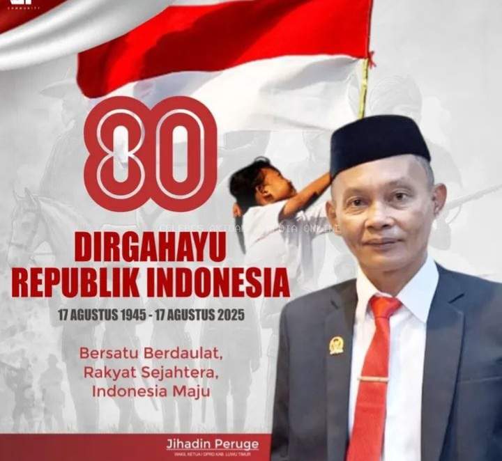 Ucapan Hari Kemerdekaan RI ke-80 DPRD Luwu Timur