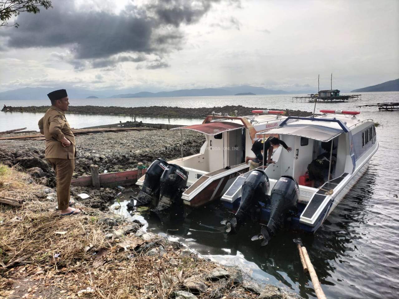 Bupati Luwu Timur Tinjau Kondisi Ambulans Danau di Desa Bantilang