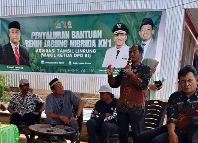DPRD Luwu Timur Apresiasi Bantuan Benih Jagung Hibrida untuk Petani dari Tamsil Linrung