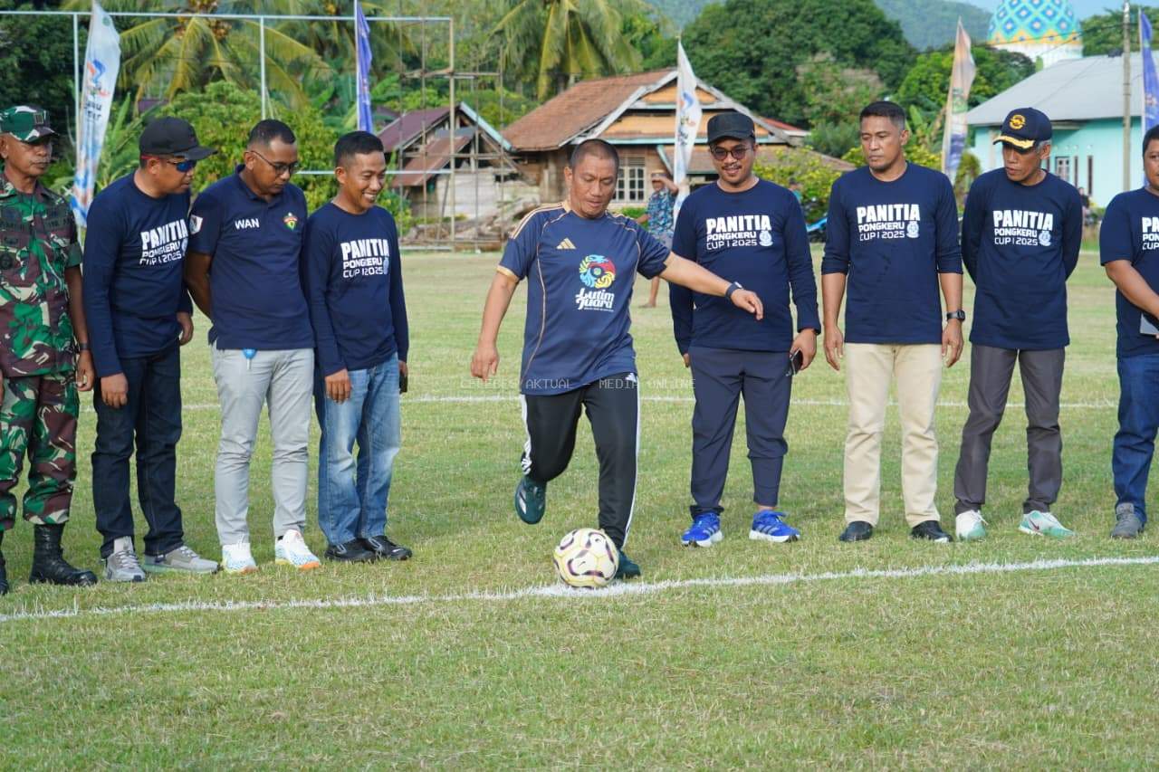 Sepatu Oranye Bupati Ibas Warnai Pembukaan Pongkeru Cup 1
