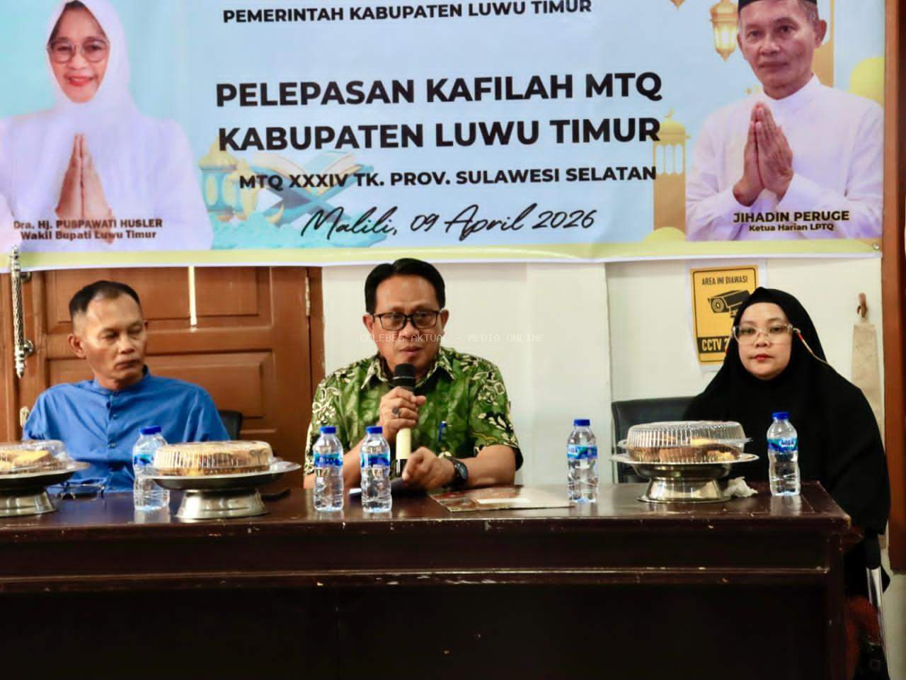 Sekda Resmi Lepas Kafilah Lutim, Optimis Tampil Maksimal di MTQ Sulsel Maros