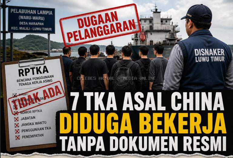 Tujuh TKA Diduga Tanpa Dokumen Resmi, Disnaker Luwu Timur Tegaskan Pelanggaran Serius