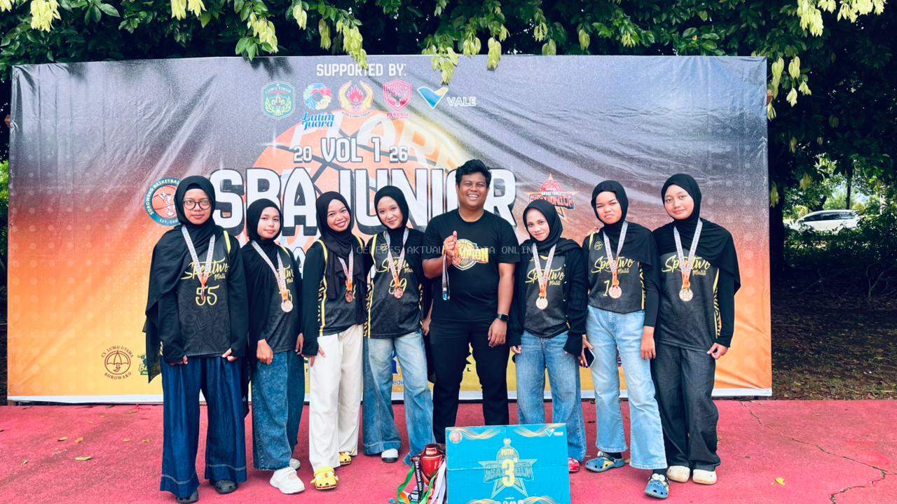 Tim Basket Putri SMPN 2 Malili Raih Juara 3 IBB SBA Junior Vol.1
