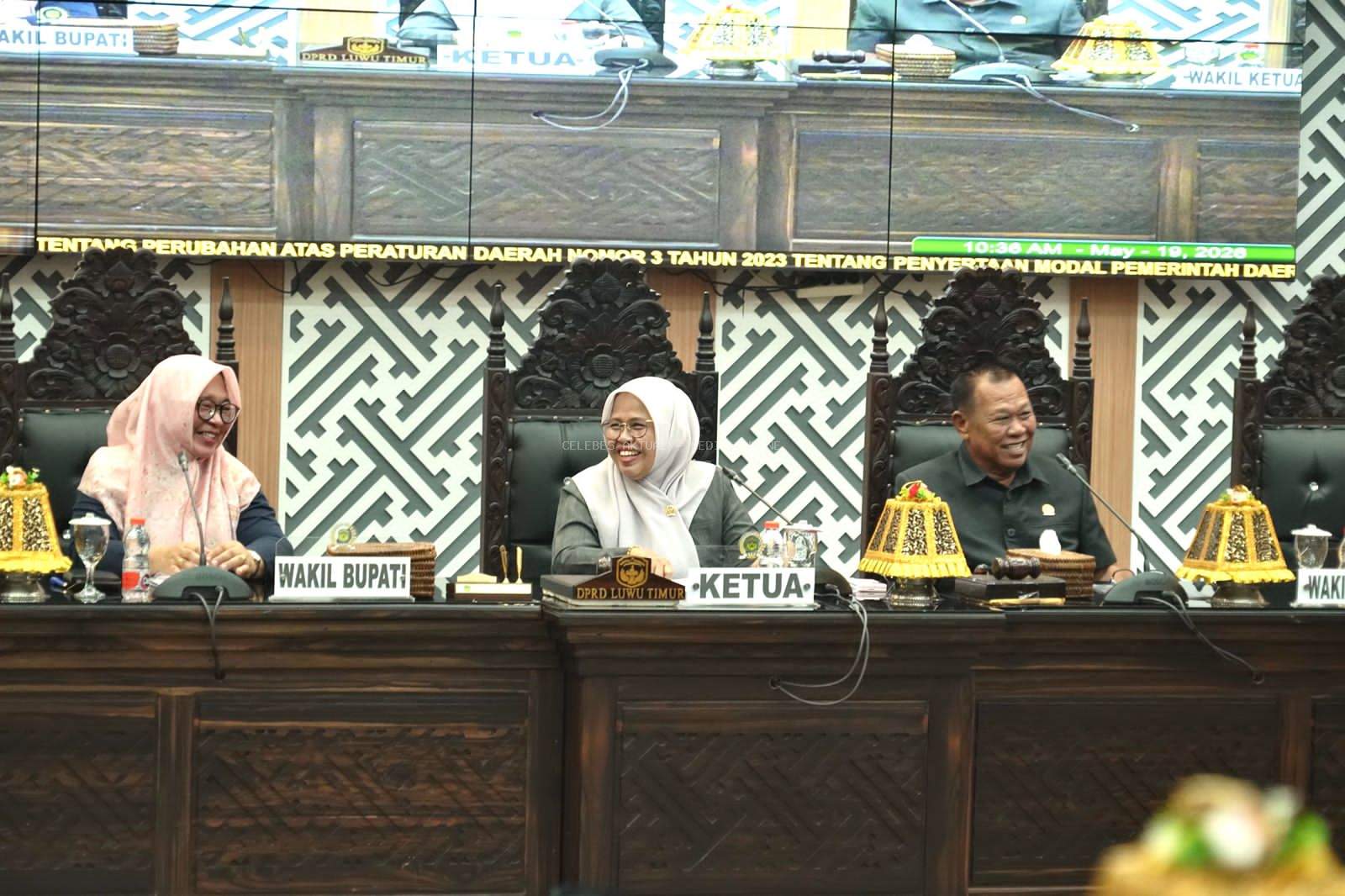 Pimpin Paripurna DPRD, Hj. Harisah Kawal Pembahasan Tiga Ranperda Strategis