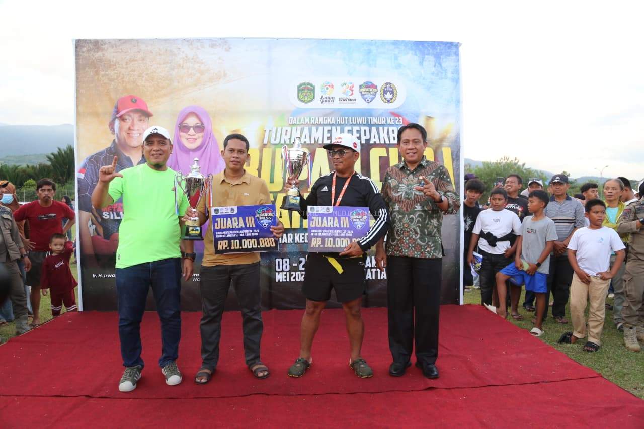 Anggota DPRD Luwu Timur Ramaikan Final Bupati Cup I 2026 di Stadion Andi Hasan Opu To Hatta