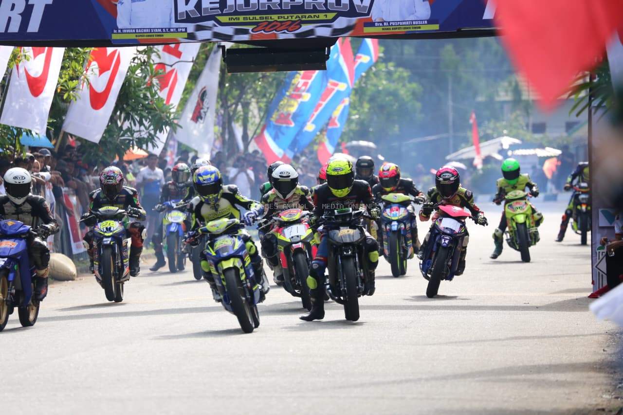 220 Pembalap Adu Cepat di Bupati Cup II Kejurprov IMI Sulsel 2026