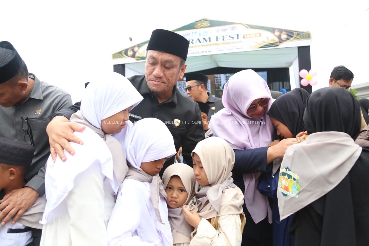 Pelukan Hangat Bupati dan Wabup untuk Anak Yatim Warnai Muharram Fest Luwu Timur