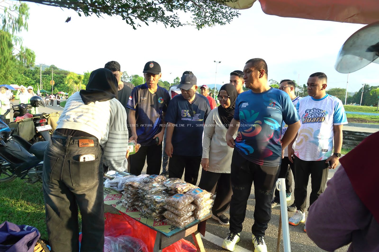 Hj. Harisah Dampingi Bupati Irwan di SSJ, Olahraga Berpadu Aksi Sosial