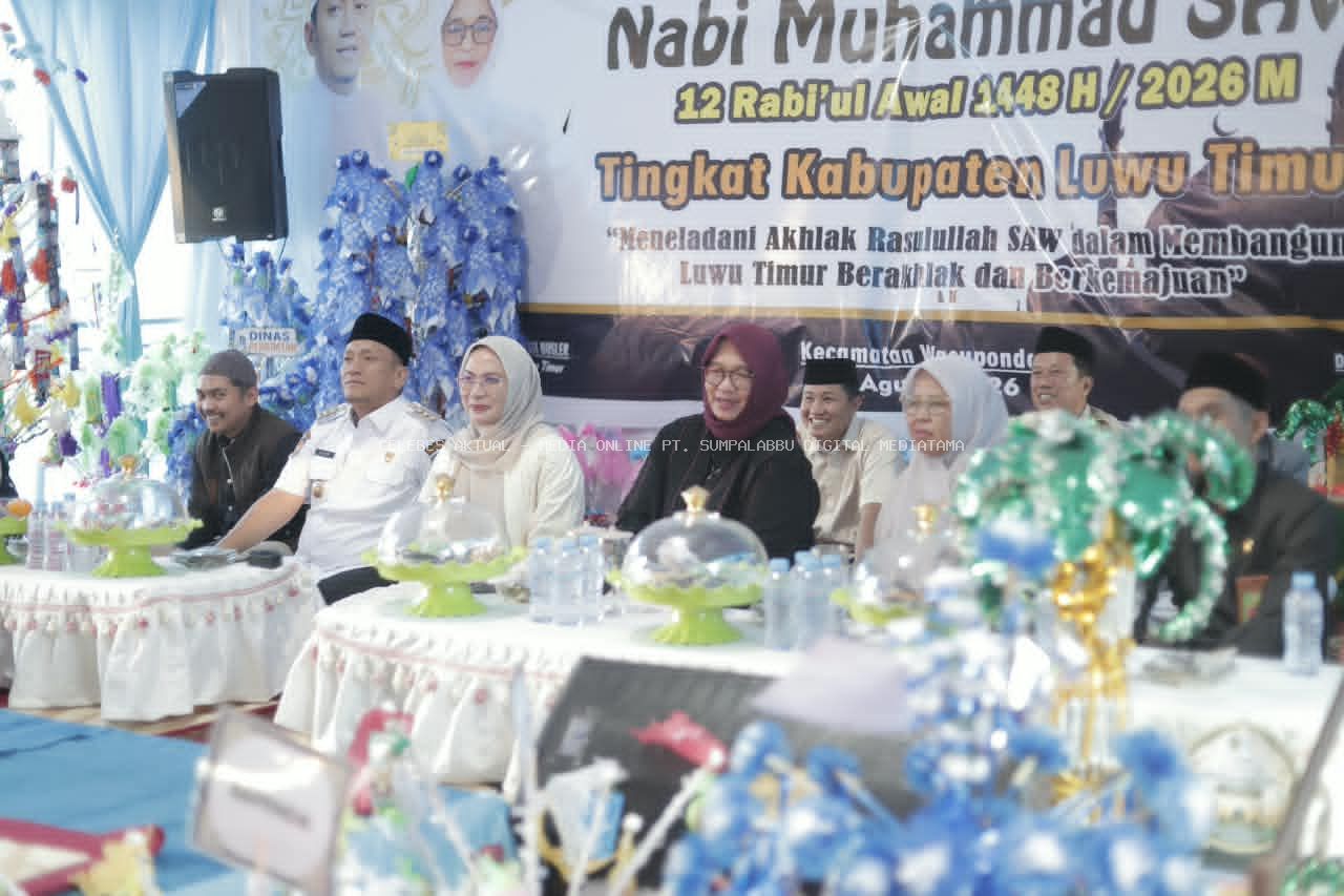 Hadiri Maulid Nabi di Wasuponda, Hj. Harisah Suharjo Tekankan Pentingnya Amanah dalam Kepemimpinan